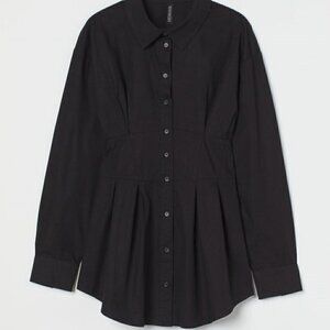 HM black cotton shirt